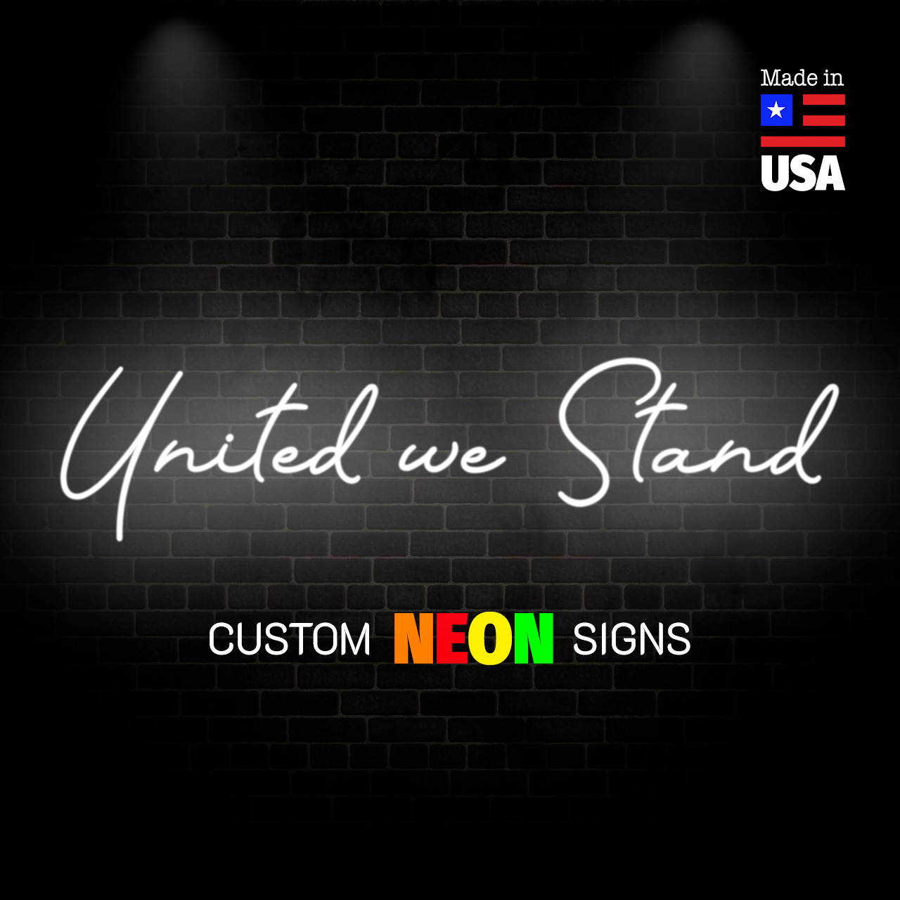 United we Stand Neon Signs